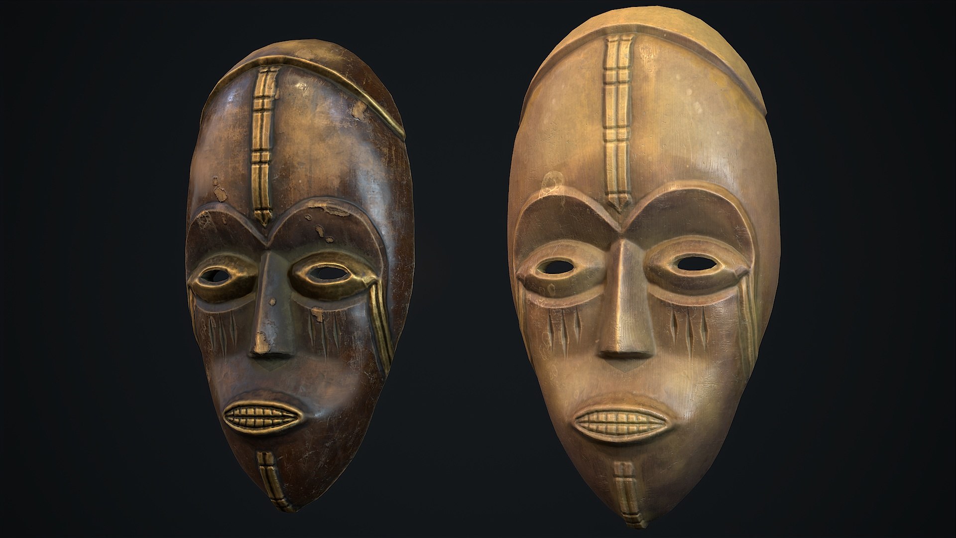3D African Mask 4 - TurboSquid 2163511