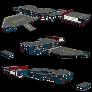 Hospital Exterior 3D