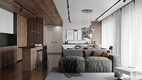 Modern apartment interior 70 sqm 1