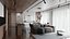 Modernes Apartment Interieur 70 qm