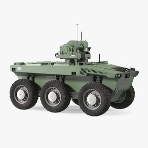 Smart Military Robot Rigged for Maya model