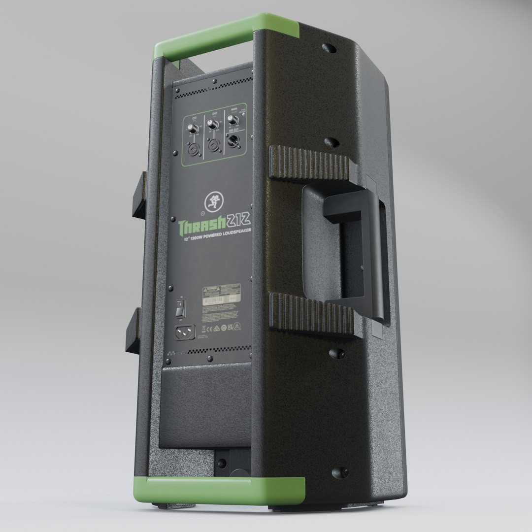 Active Acoustic System MACKIE THRASH212 3D Model - TurboSquid 1949101