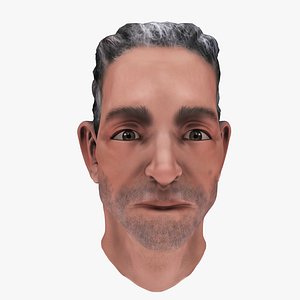 3D male head 02