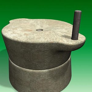 3d model stone grinder