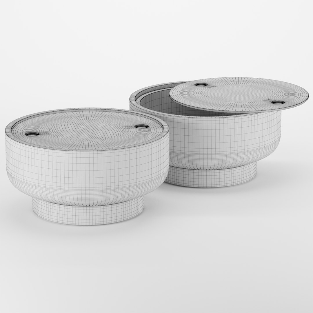 3D Drum Storage Coffee Table West Elm Model TurboSquid 1797088