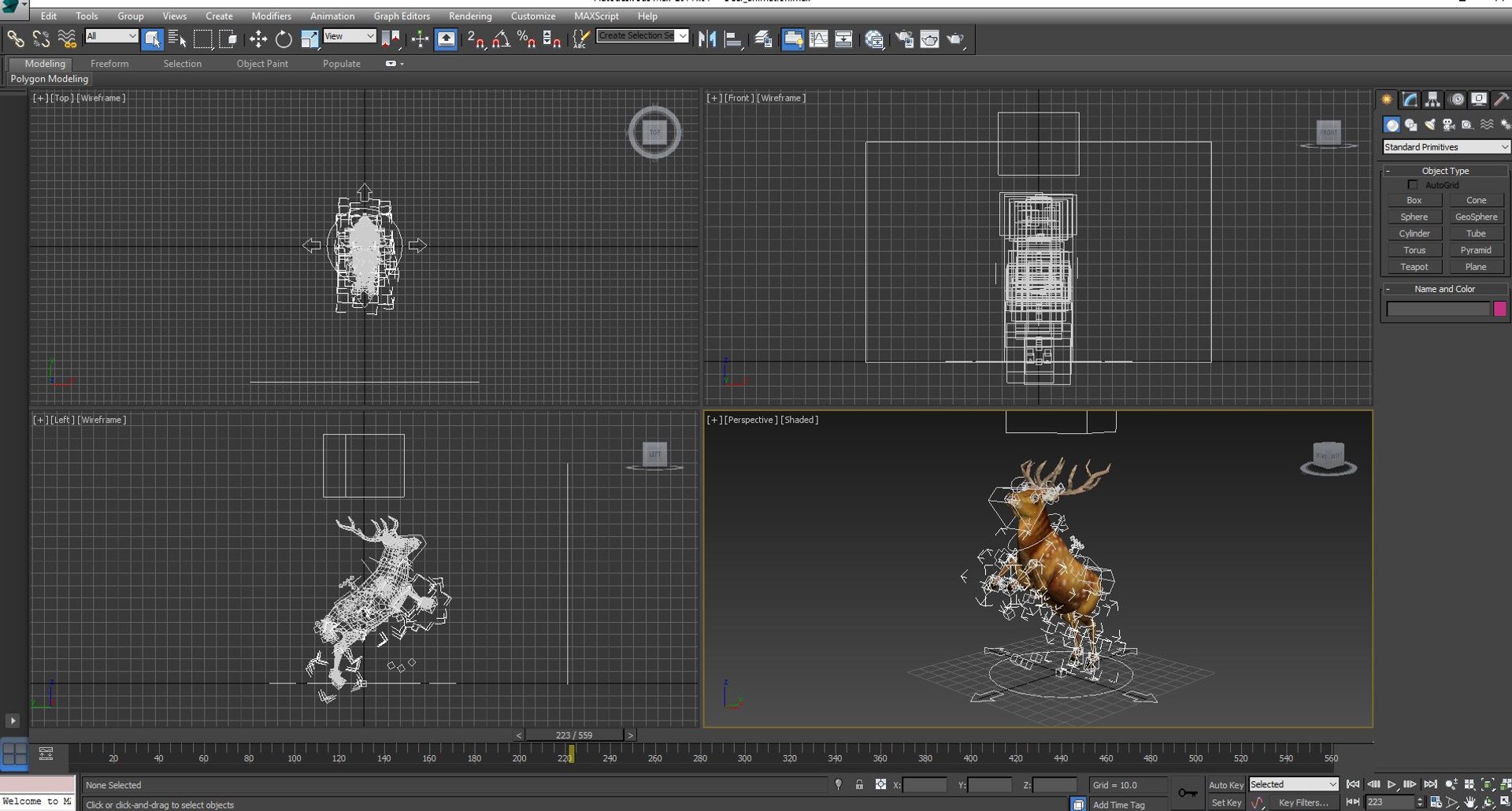 Deer rigged animation 3D - TurboSquid 1205364