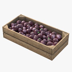 Plum Wooden Crate model