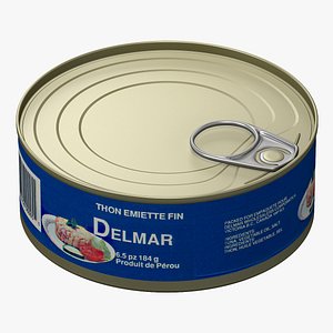 3d model canned tuna 2