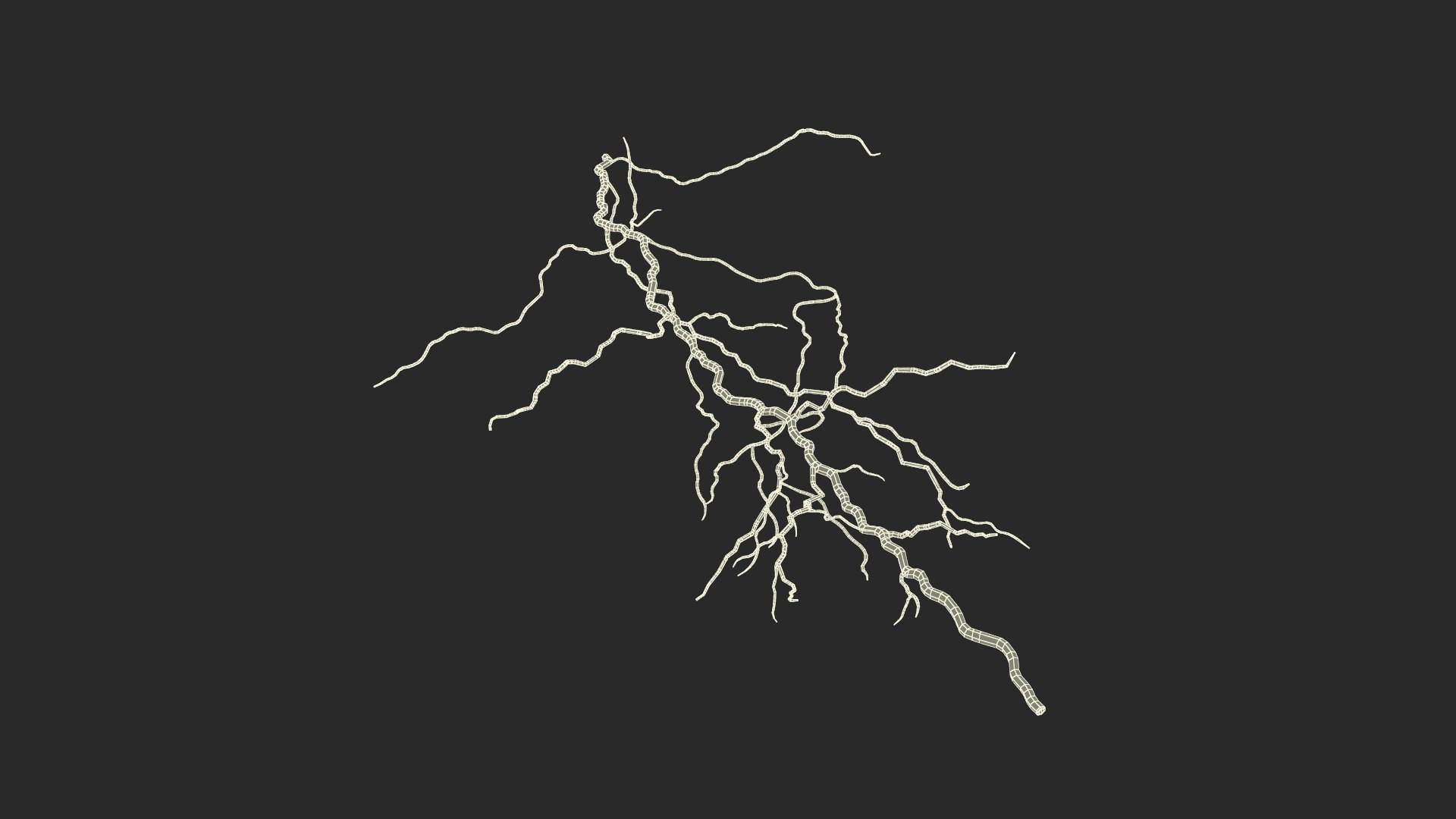 3D Cartoon Lightning Strike Model - TurboSquid 2288076