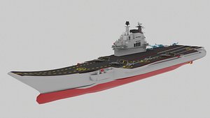 3D China CCP PLA Navy Aircraft Carrier model