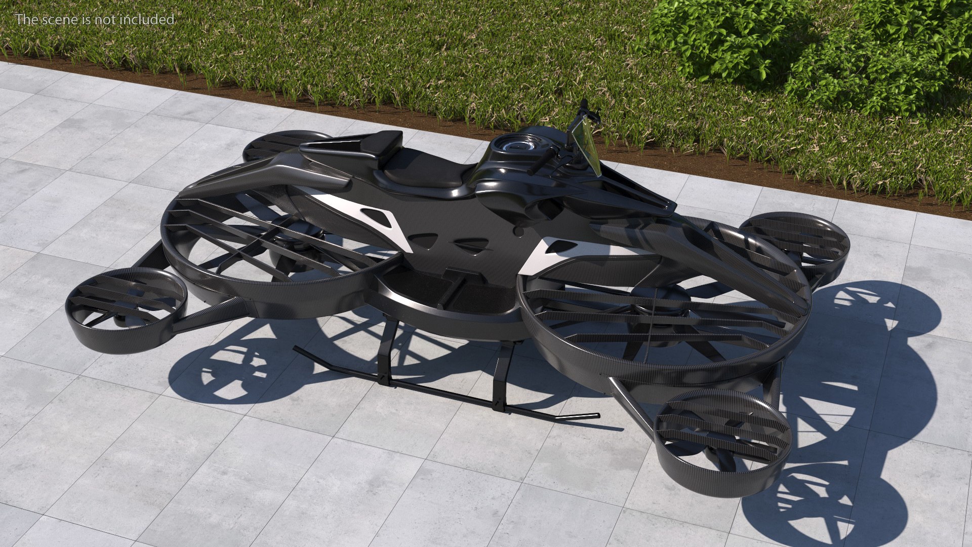 Black Hoverbike XTURISMO 3D Model - TurboSquid 2111433
