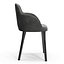 CB2 Giulia Grey Velvet Dining Armchair