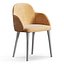 CB2 Giulia Grey Velvet Dining Armchair