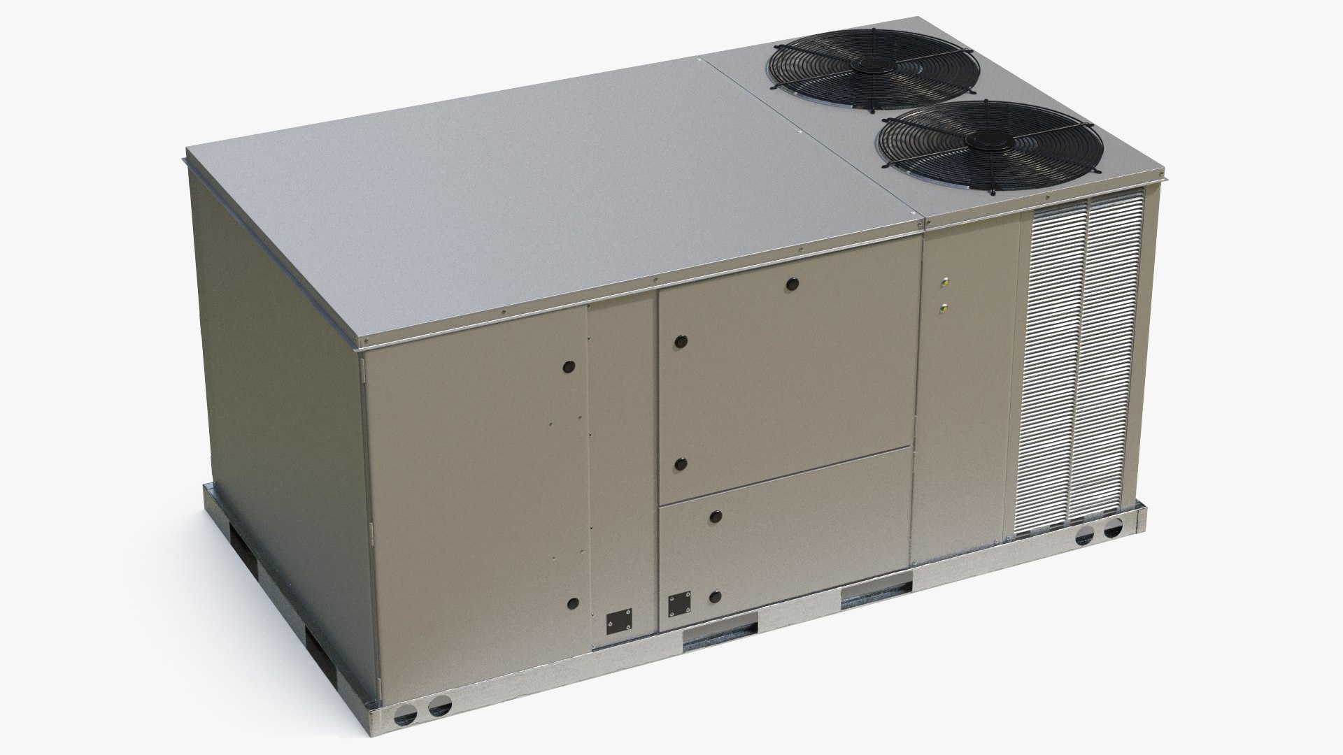 3D 2 vents rooftop air conditioning model https://p.turbosquid.com/ts-thumb/tO/e6avk9/D5nEsIJs/2ventsrooftopairconditioningsystemnewc4dmodel004/jpg/1571568603/1920x1080/fit_q87/b00ef31d46b4e85f98f7d8026673f8faa0607997/2ventsrooftopairconditioningsystemnewc4dmodel004.jpg