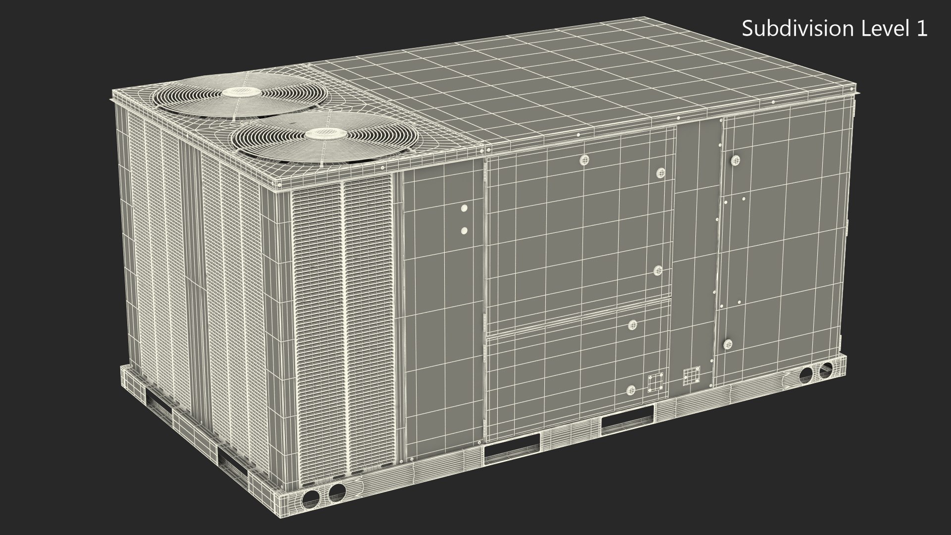 3D 2 vents rooftop air conditioning model https://p.turbosquid.com/ts-thumb/tO/e6avk9/vDM6eis3/2ventsrooftopairconditioningsystemnewc4dmodel015/jpg/1571568662/1920x1080/fit_q87/ea7e30786d4e2c441a2b581a6c1870a2f68f418c/2ventsrooftopairconditioningsystemnewc4dmodel015.jpg