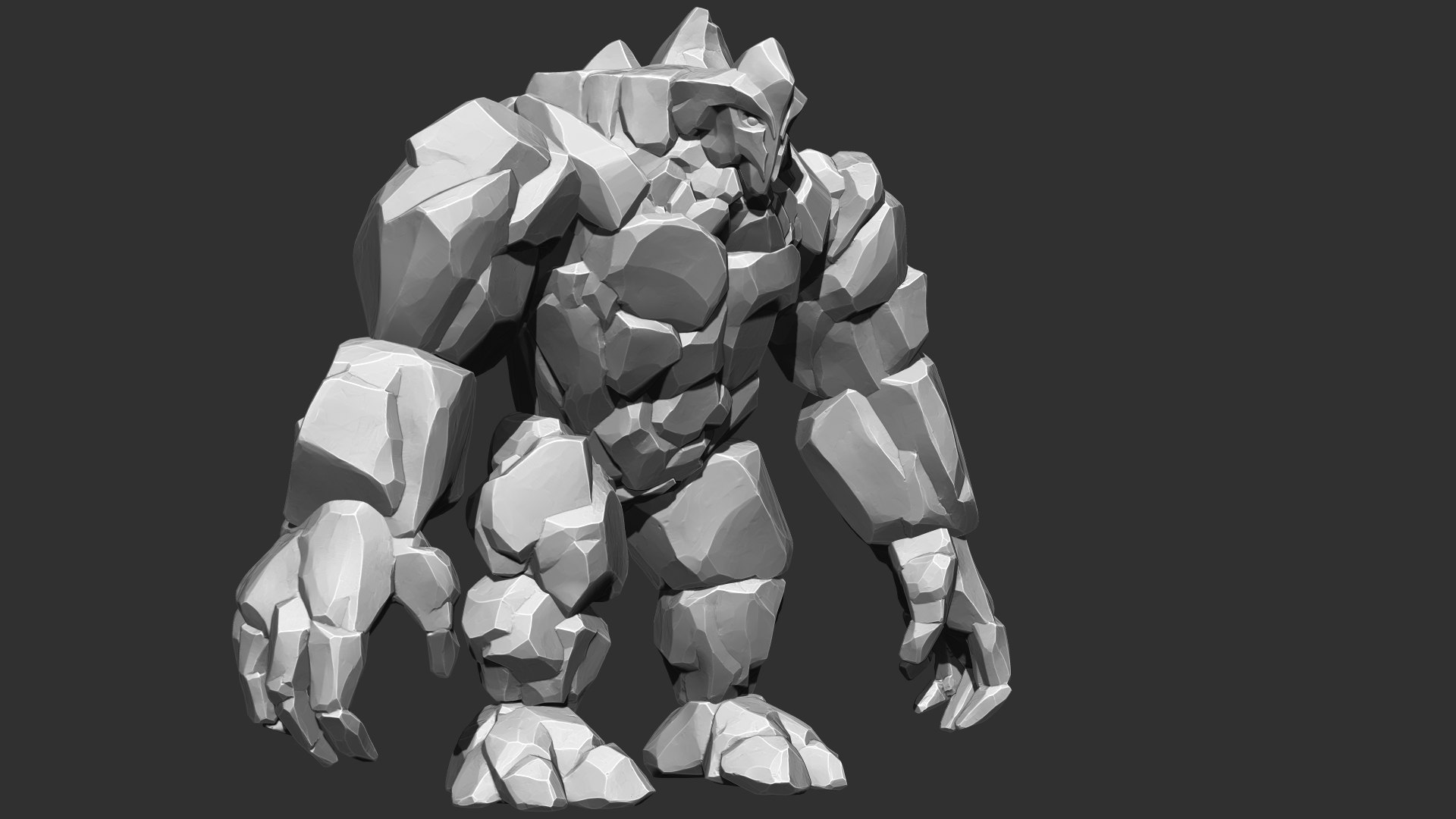 3D Stone Monster Zbrush Sculpt 3D - TurboSquid 1896761