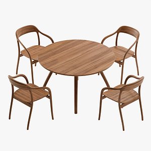 Tako ROUND TABLE And Tako ARMCHAIR by MARUNI