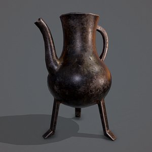 medieval style serving pitcher 3D model