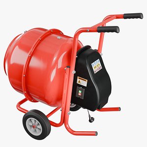 3D Concrete Mixer 02 d