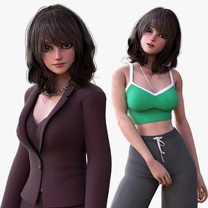 Angela Cartoon Girl