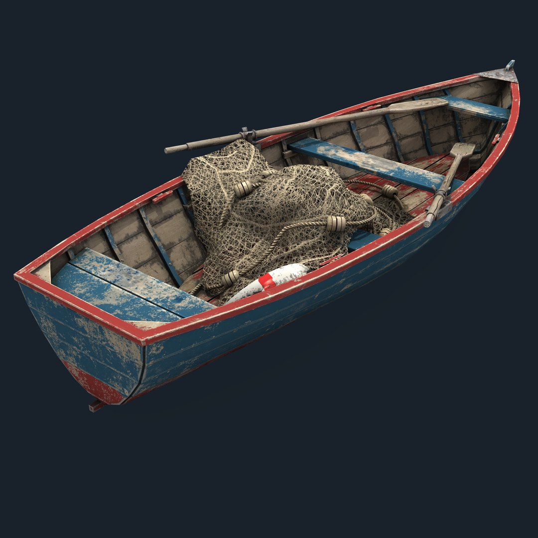 Old Fishing Boat 3D Model - TurboSquid 1861757