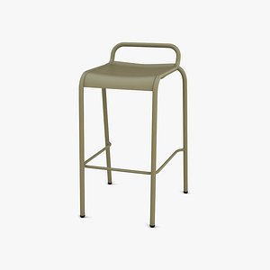Fermob Luxembourg Bar stool 3D