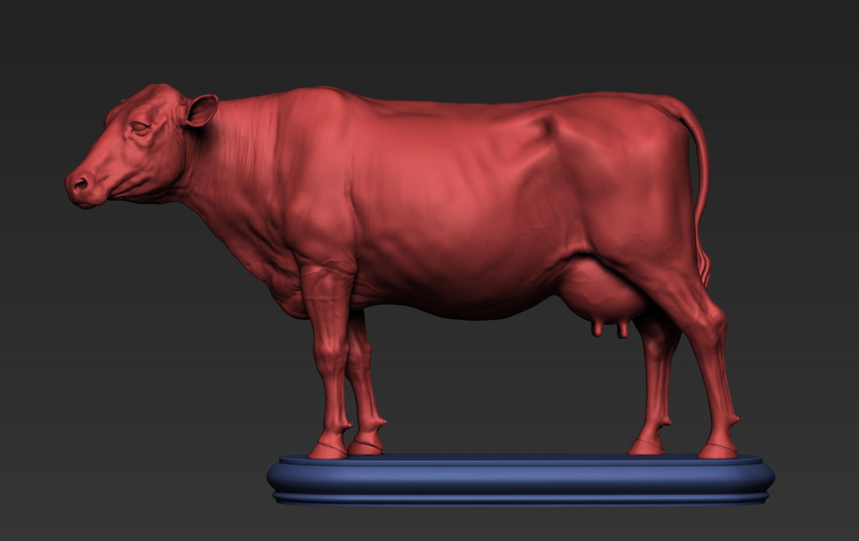 3D Cow - TurboSquid 2234279