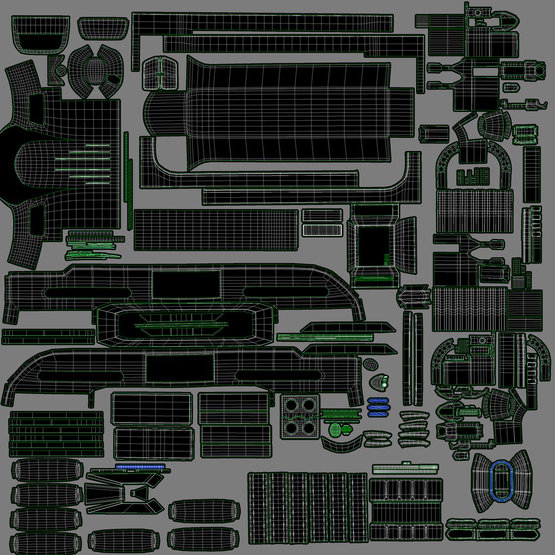 Sci-fi Hover Train 3d Model