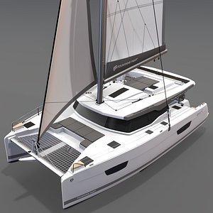 3D Catamaran Fountaine Pajot ASTREA 42 model