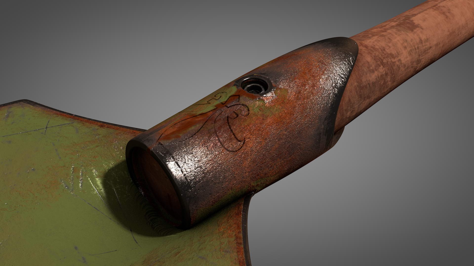 Free Spade Rusty Vintage 3D Model - TurboSquid 1376797