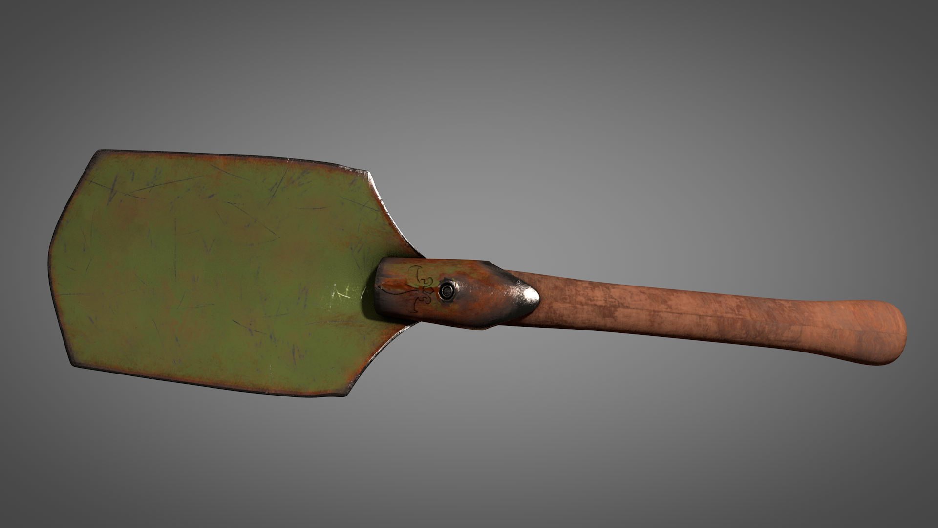 Free Spade Rusty Vintage 3D Model - TurboSquid 1376797