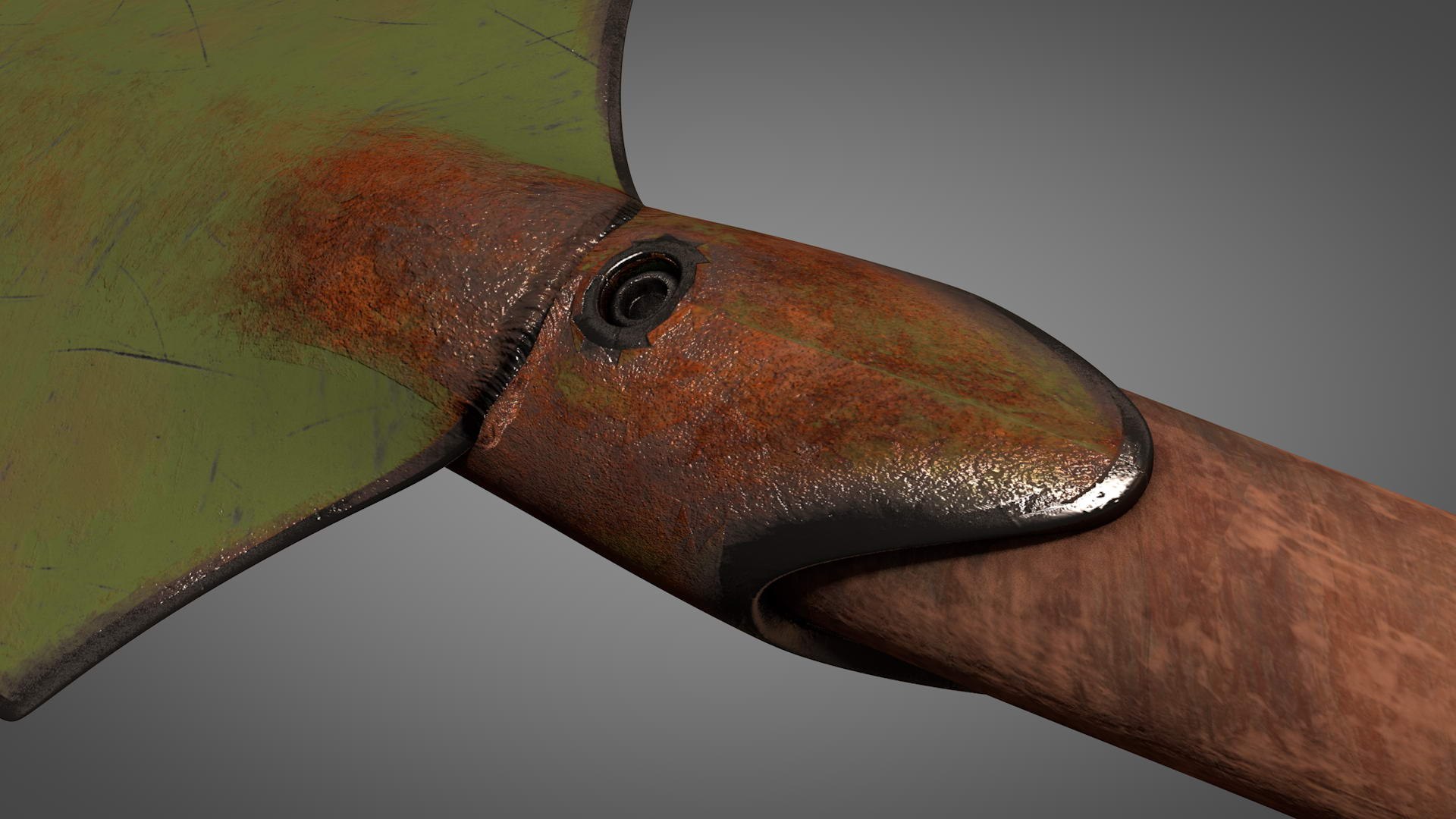 Free Spade Rusty Vintage 3D Model - TurboSquid 1376797
