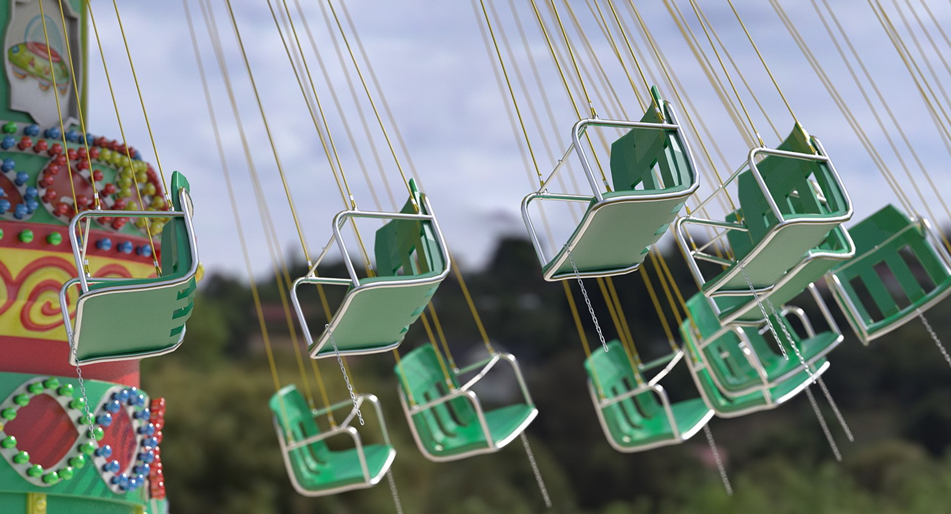 Carnival Swing Ride 3D Model - TurboSquid 1434274