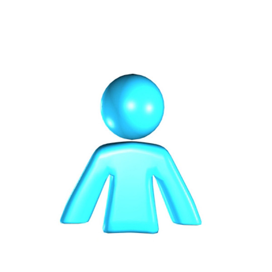 Simple Man Icon 3d Max