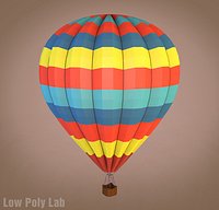 Low Poly Balloon Cartoon