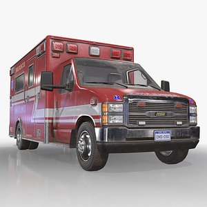 Ambulance Type 2 - Low Poly