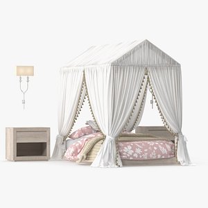 Girl's Single Bed House