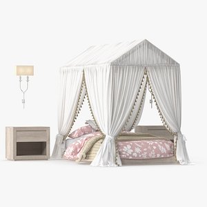 Girl's Single Bed House