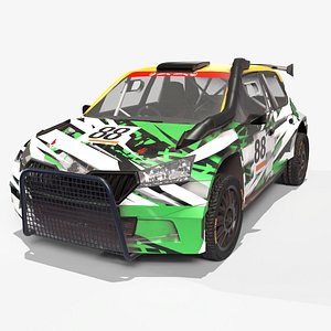 Koda Rally Car 3D model