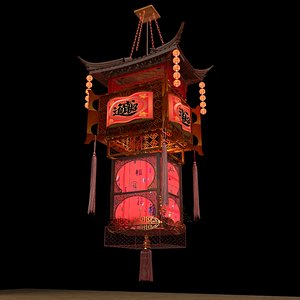 Chinese royal palace lantern 3D model
