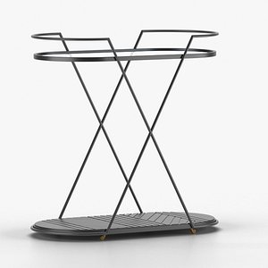 Nakoa Bar Cart 3D model
