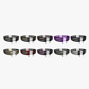 10 Gothic Collar G Collection - Character Fashion Design 3D