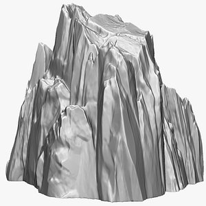 3D Rock Mountain Zbrush sculpt