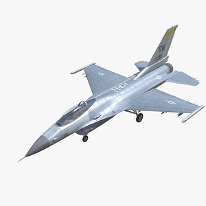 F-16 Fighting Falcon Jet Fighter Aircraft Low-poly model