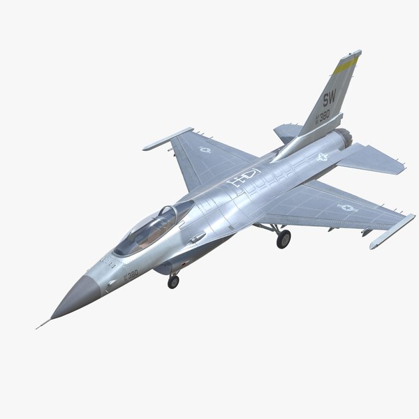 F-16 Fighting Falcon Jet Fighter Aircraft Low-poly model