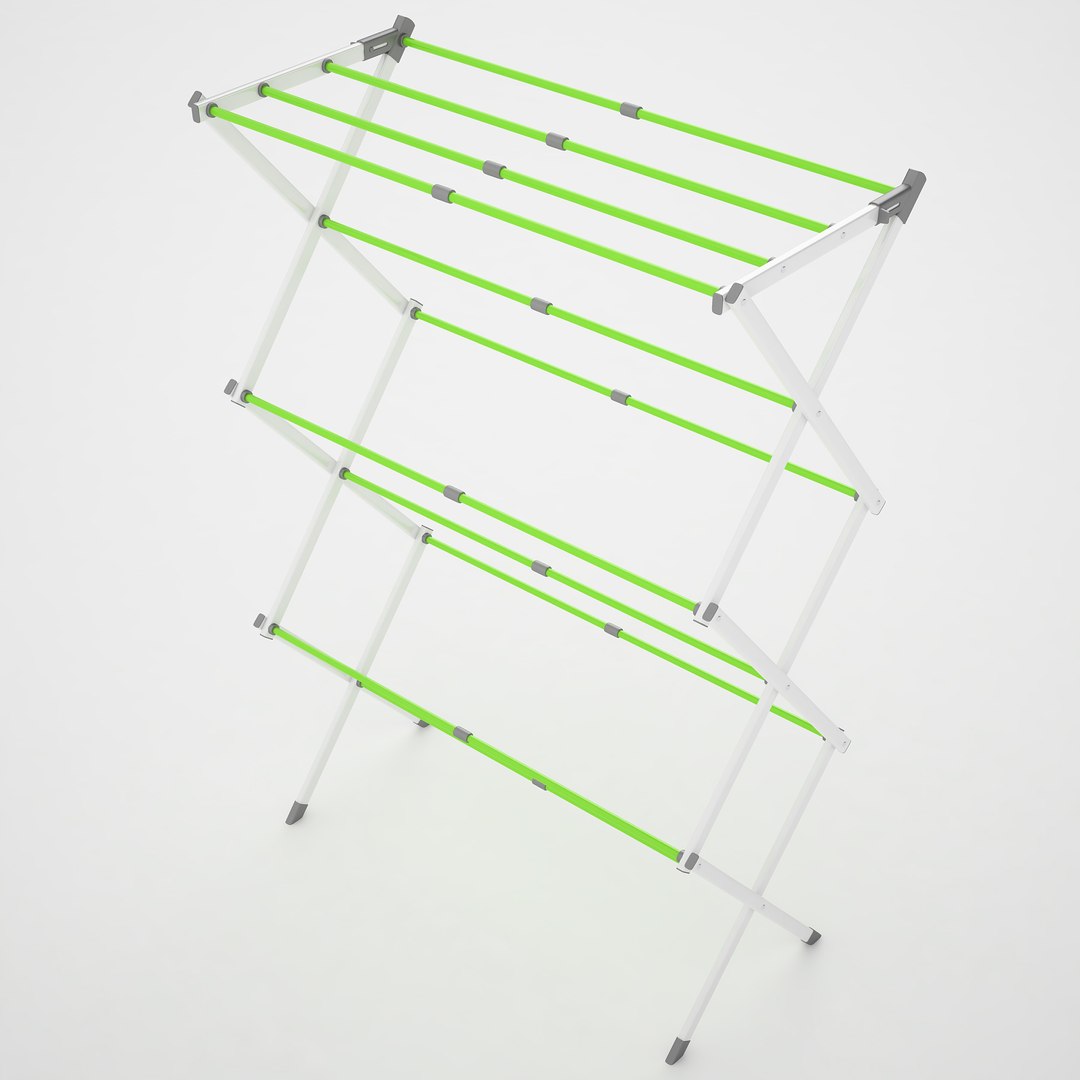 Cloth Drying Rack 03 3D Model - TurboSquid 1791088