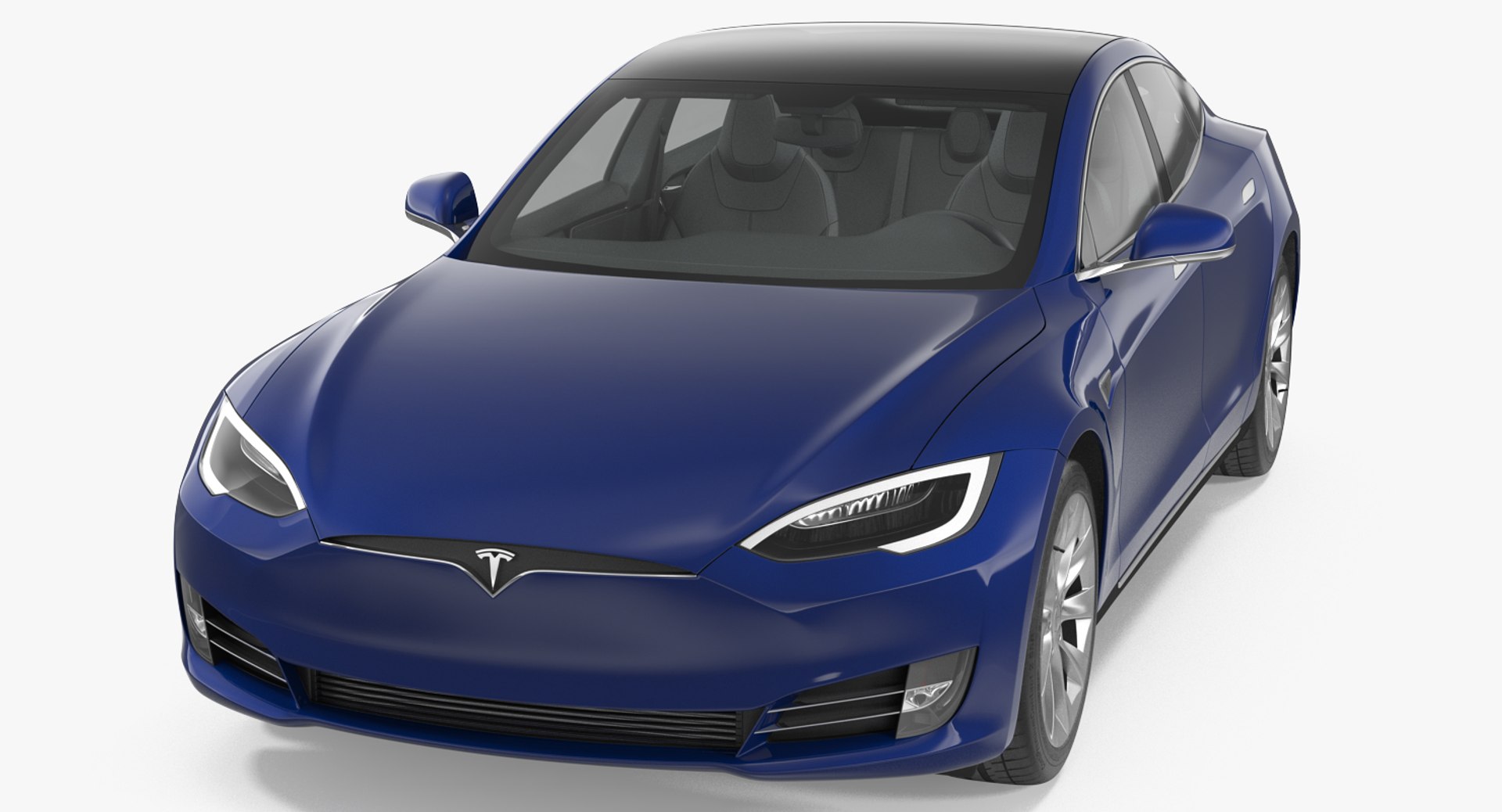 Tesla Model S 90D 2017 3D Model 3D model preview