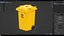 Biohazardous Waste Wheeled Trash Can Rigged PBR