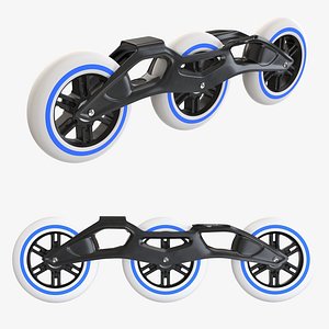 3D roller skate model