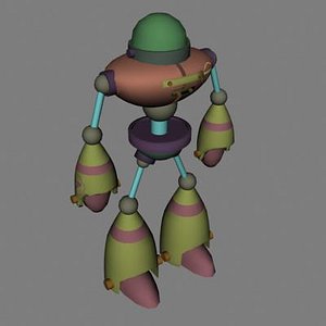 3d model of walking robot